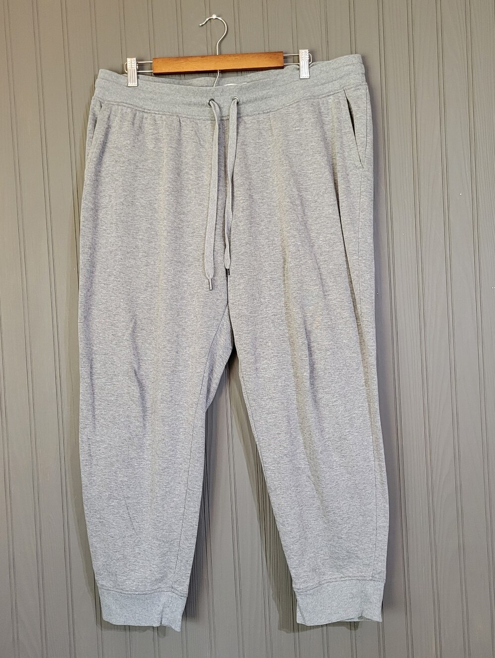 Orvis Joggers Knit Lounge Sweatpants Elastic Drawstring Waist Gray Men's XL
